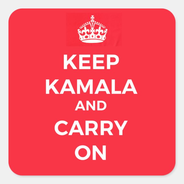 Keep Kamala and Carry On Sticker (Front)