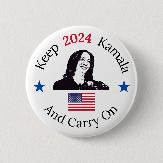 keep kamala button (Front)