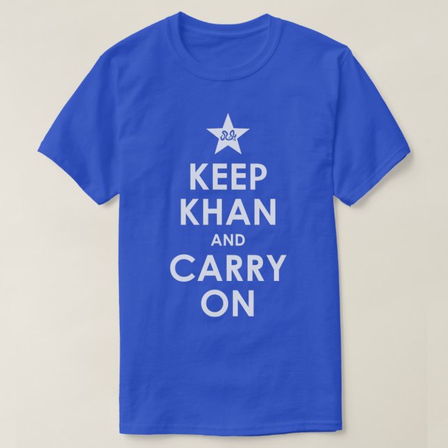 Keep Khan and Carry On Pakistan Cricket Classic TS T-Shirt (Design Front)
