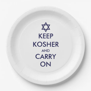 Keep Kosher and Carry On Paper Plate