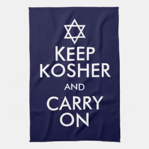 Keep Kosher and Carry On Tea Towel