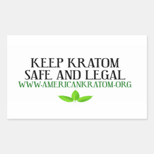 Keep Kratom Legal and Safe Rectangular Sticker