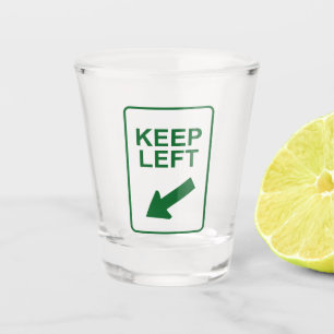 KEEP LEFT Arrow Shot Glass – Directional Design