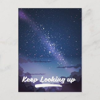 keep looking up postcard