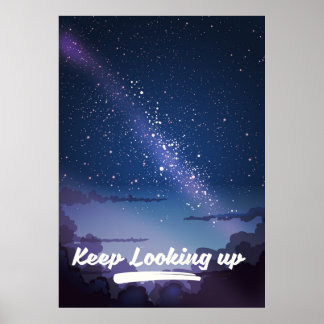 keep looking up poster