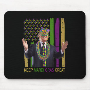Keep Mardi Gras Great Funny Trump Mardi Gras 2020 Mouse Mat