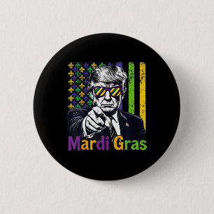 Keep Mardi Gras Great Funny Trump Mardi Gras 2025 6 Cm Round Badge