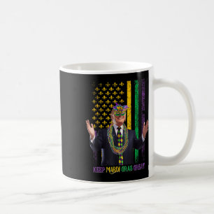 Keep Mardi Gras Great Funny Trump Mardi Gras 2025  Coffee Mug