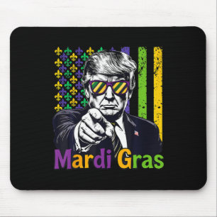 Keep Mardi Gras Great Funny Trump Mardi Gras 2025 Mouse Mat