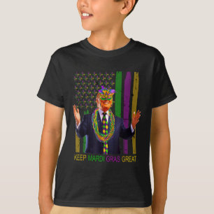 Keep Mardi Gras Great Funny Trump Mardi Gras 2025 T-Shirt