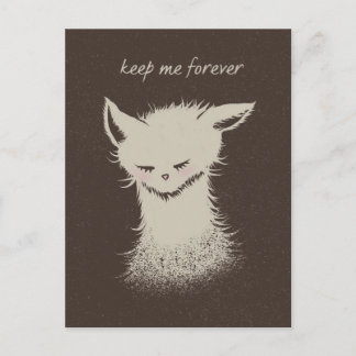 Keep Me Forever Rescue Cat Shelter Kitten Adoption Postcard