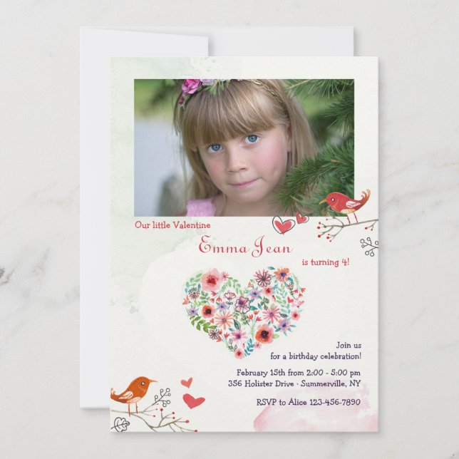 Keep Me In Your Heart Photo Invitation (Front)