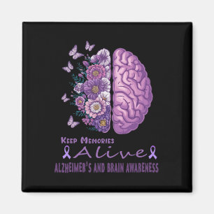 Keep Memories Alive Purple Butterflies Heimerheime Magnet