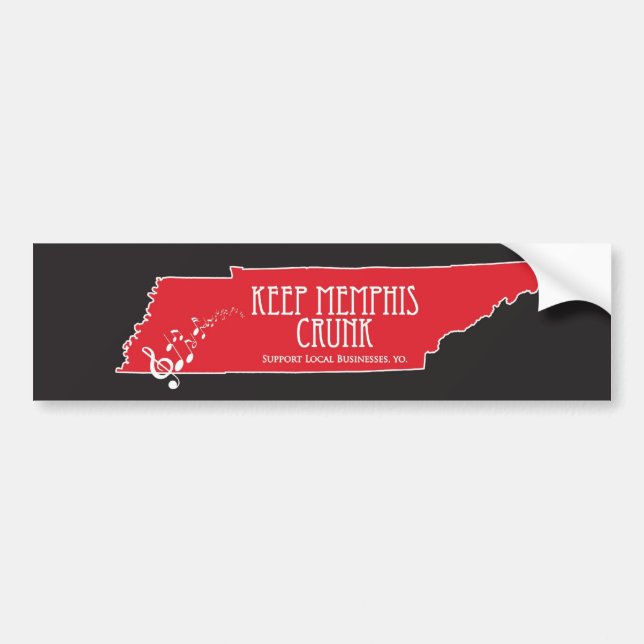 Keep Memphis Crunk - Crunker Sticker (Front)