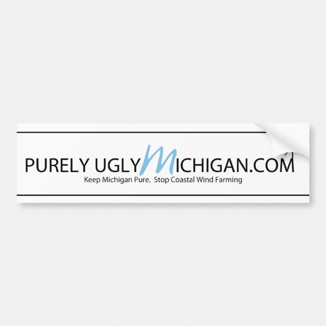 keep michigan pure bumper sticker (Front)