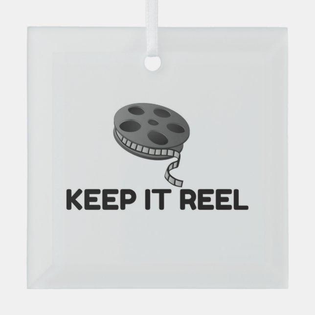 KEEP MOVIE REEL GLASS TREE DECORATION (Front)