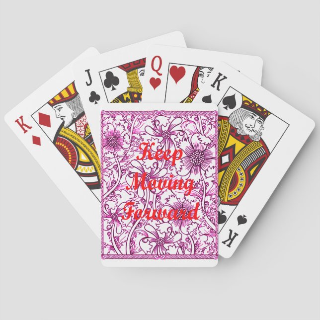 Keep Moving Forward Playing Cards (Back)