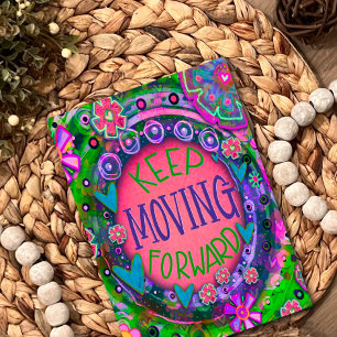 Keep Moving Forward Pretty Pink Encouragement Card
