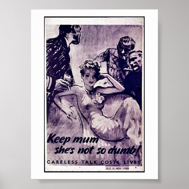 Keep Mum She's Not So Dumb Poster (Front)