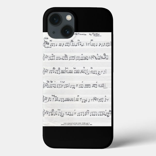 Keep Of The Promise Sheet Music iphone 6 case (Back)