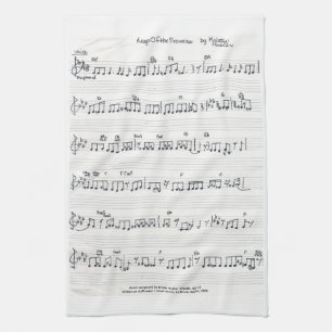 Keep of the Promise Sheet Music kitchen towel