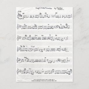 Keep Of The Promise Sheet Music postcard
