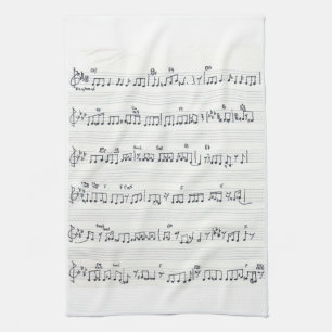 Keep of the Promise Song Sheet Music Notes Tea Towel