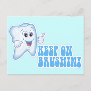 Keep On Brushin! Postcard