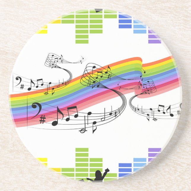 Keep on dancing coaster (Front)