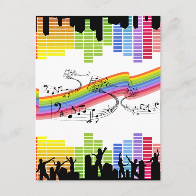 Keep on dancing postcard (Front)