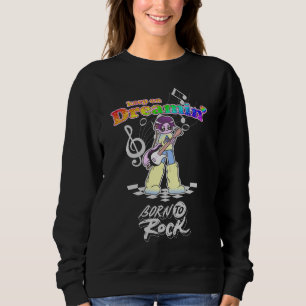 Keep On Dreamin' Y2K Anime Guitarist  Sweatshirt