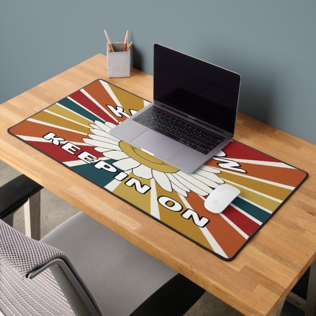 Keep On Keepin On Retro Desk Mat (Office 2)