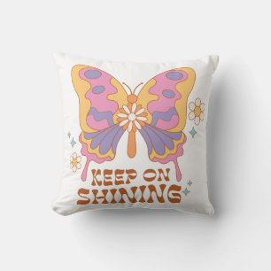 Keep On Shining Butterfly Cushion