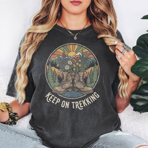 Keep On Trekking Boots & Nature Design T-Shirt