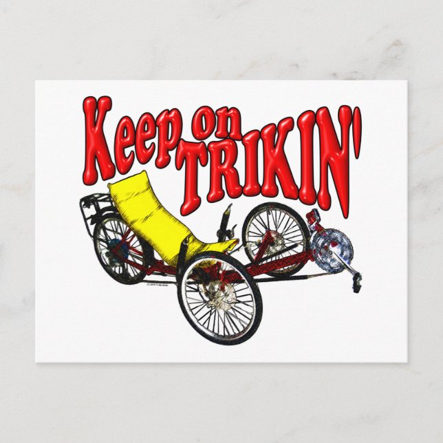Keep On Trikin' Postcard (Front)