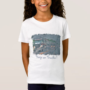 "Keep on Truckin'" Rainstorm and Big Rig Truck T-Shirt