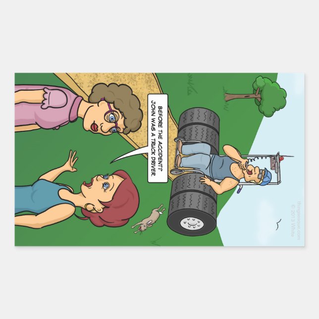 Keep On Truckin' Rectangular Sticker (Front)