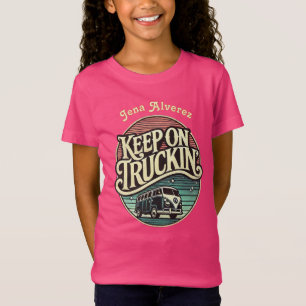 Keep On Truckin’ Retro 60s Personalised  T-Shirt