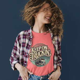 Keep On Truckin’ Retro 60s T-Shirt  Tri-Blend Shirt