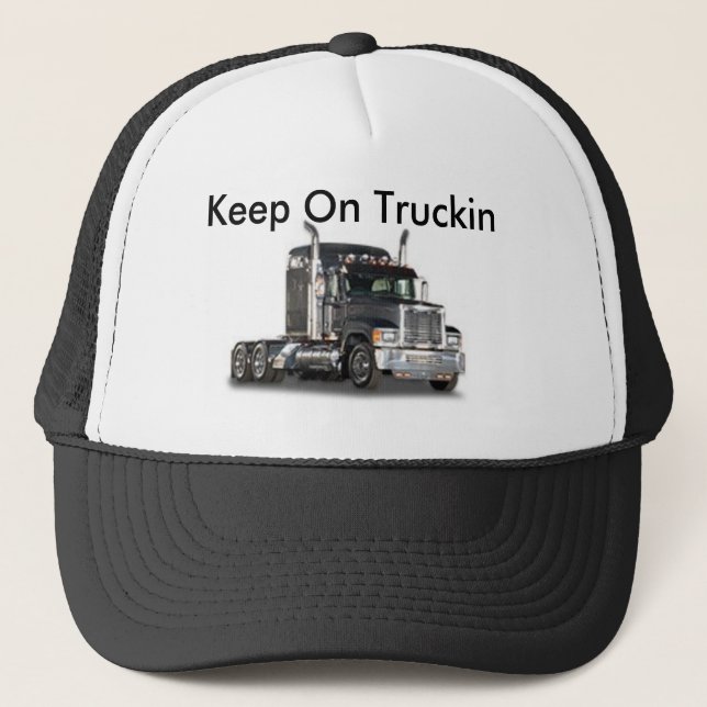 Keep On Truckin Trucker Hat (Front)