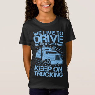 Keep on Trucking 18 Wheeler Blue T-Shirt