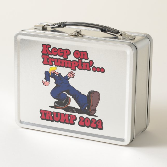 Keep On Trumpin Metal Lunch Box (Front)
