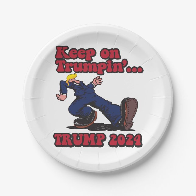 Keep On Trumpin Paper Plate (Front)