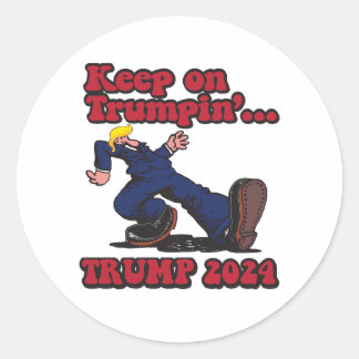 Keep on Trumpin Trump 2024 Classic Round Sticker