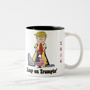 Keep On Trumpin' Two-Tone Coffee Mug