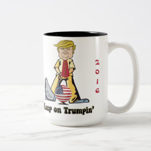 Keep On Trumpin' Two-Tone Coffee Mug