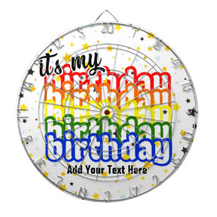 Keep or Create your own design & Text Dart Board