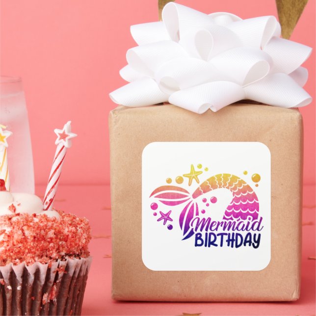 Keep or design your own - button square sticker (Party)