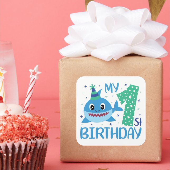 Keep or design your own - button square sticker (Party)