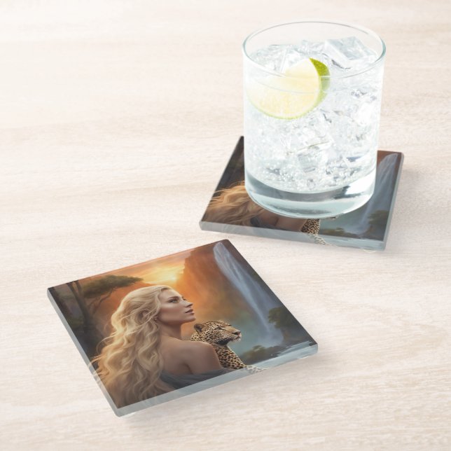Keep or design your own  glass coaster (Angled)